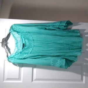 Green glaze top size 14/16 by Ashley Stewart.